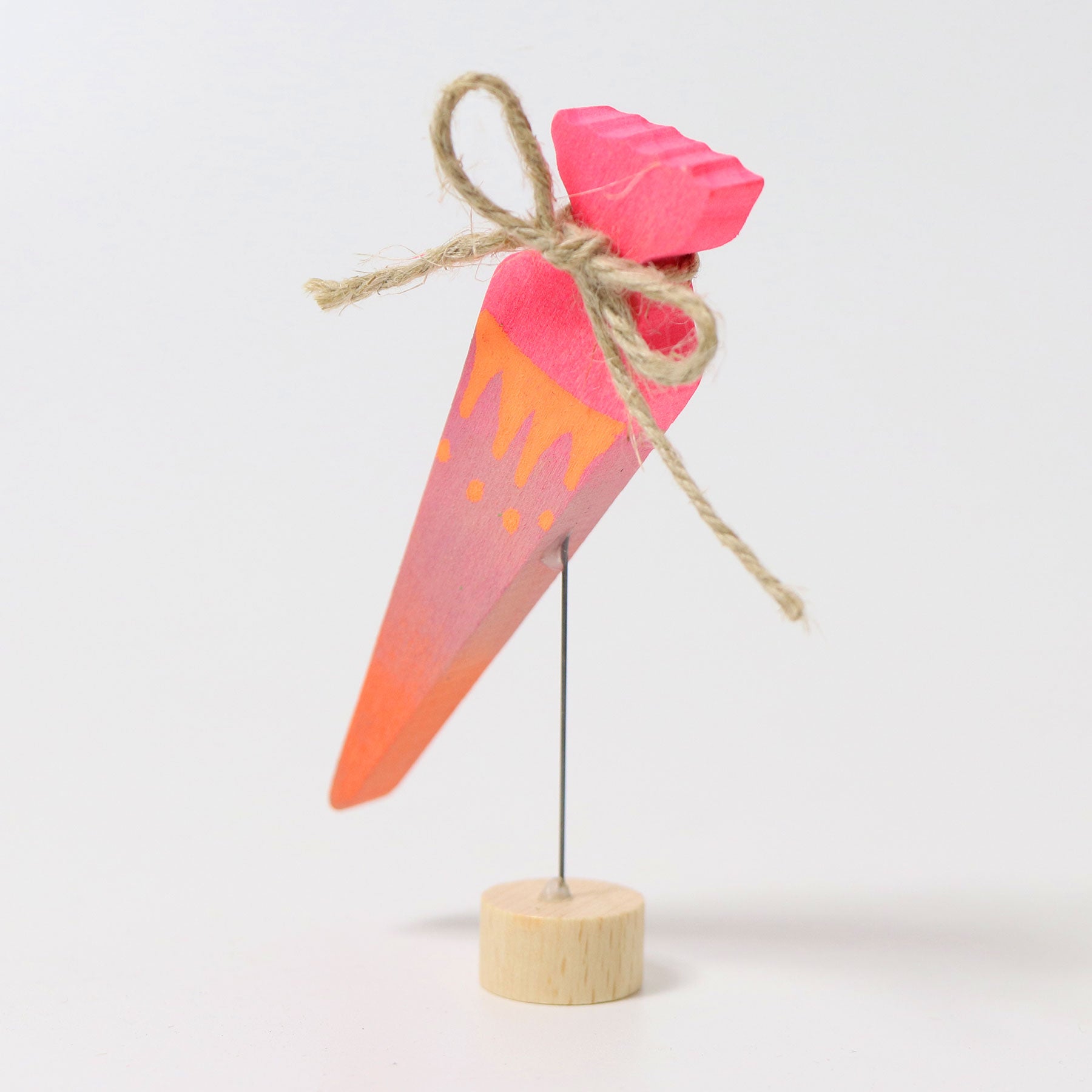 Steckfigur Schultüte Neonpink