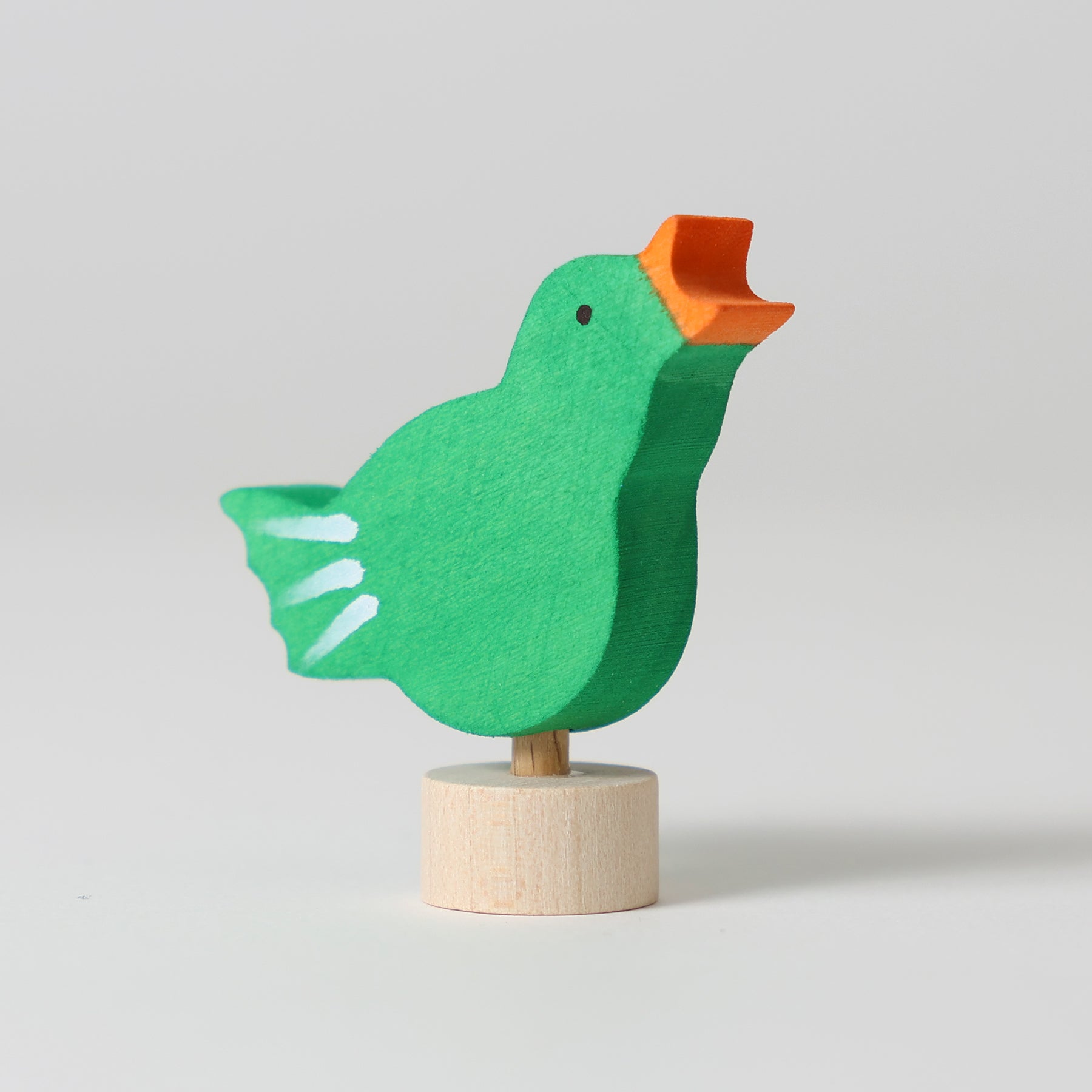 Steckfigur singender Vogel