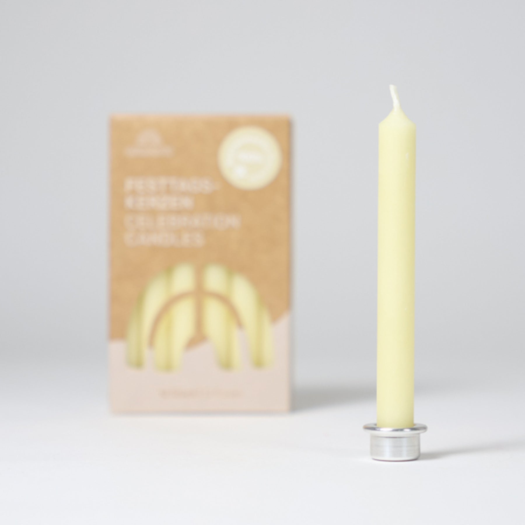 Creme Beeswax Candles (100%) VE 12 pcs.