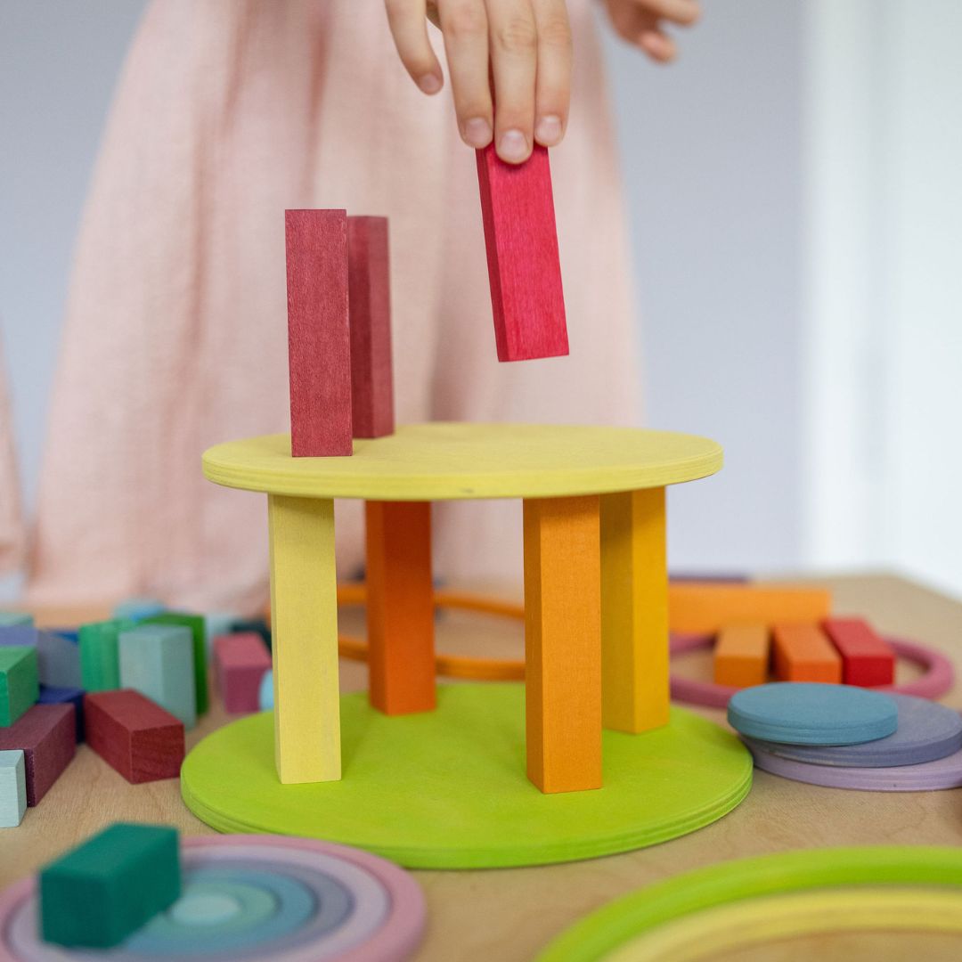 Konzentrische Kreise und Ringe Pastell