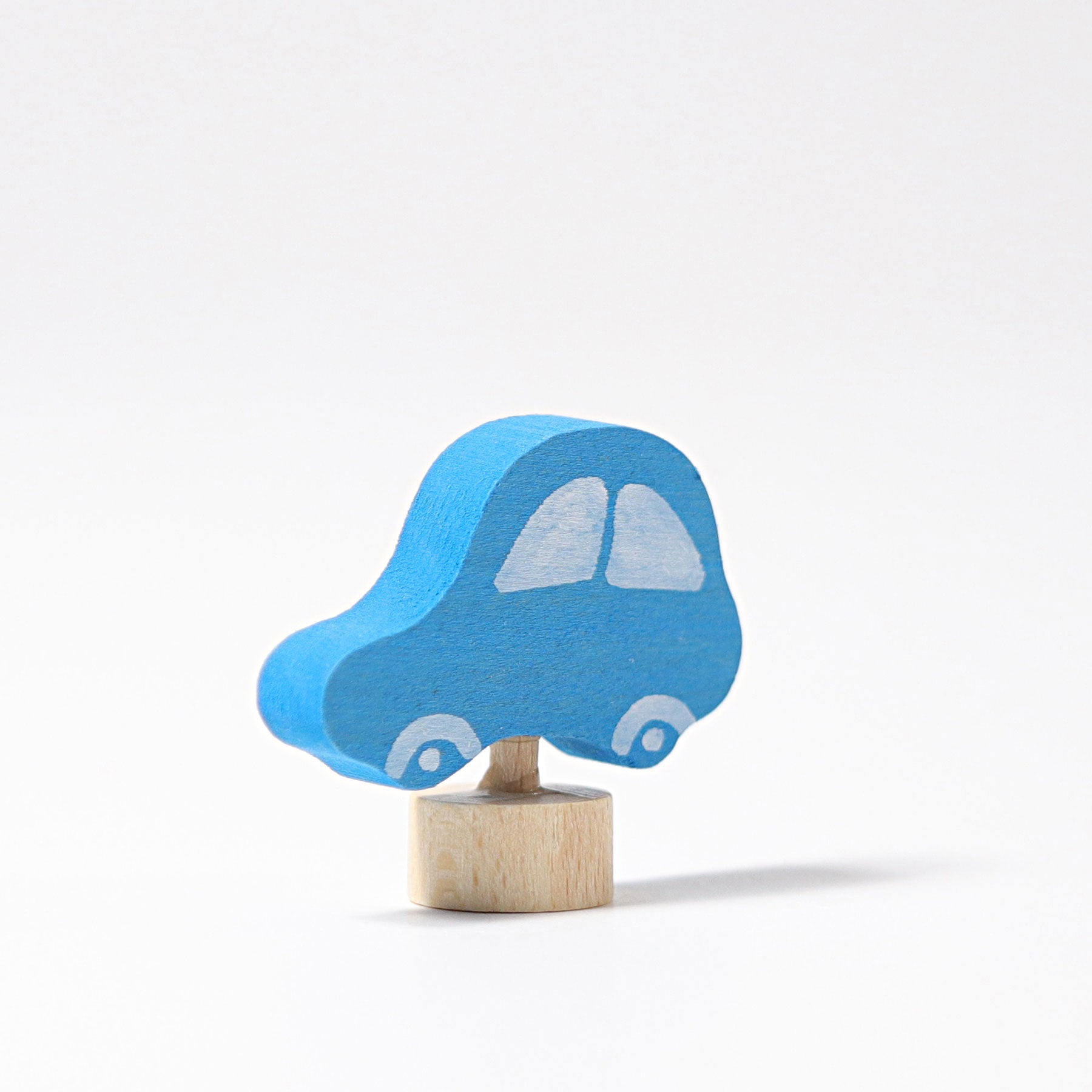 Steckfigur blaues Auto