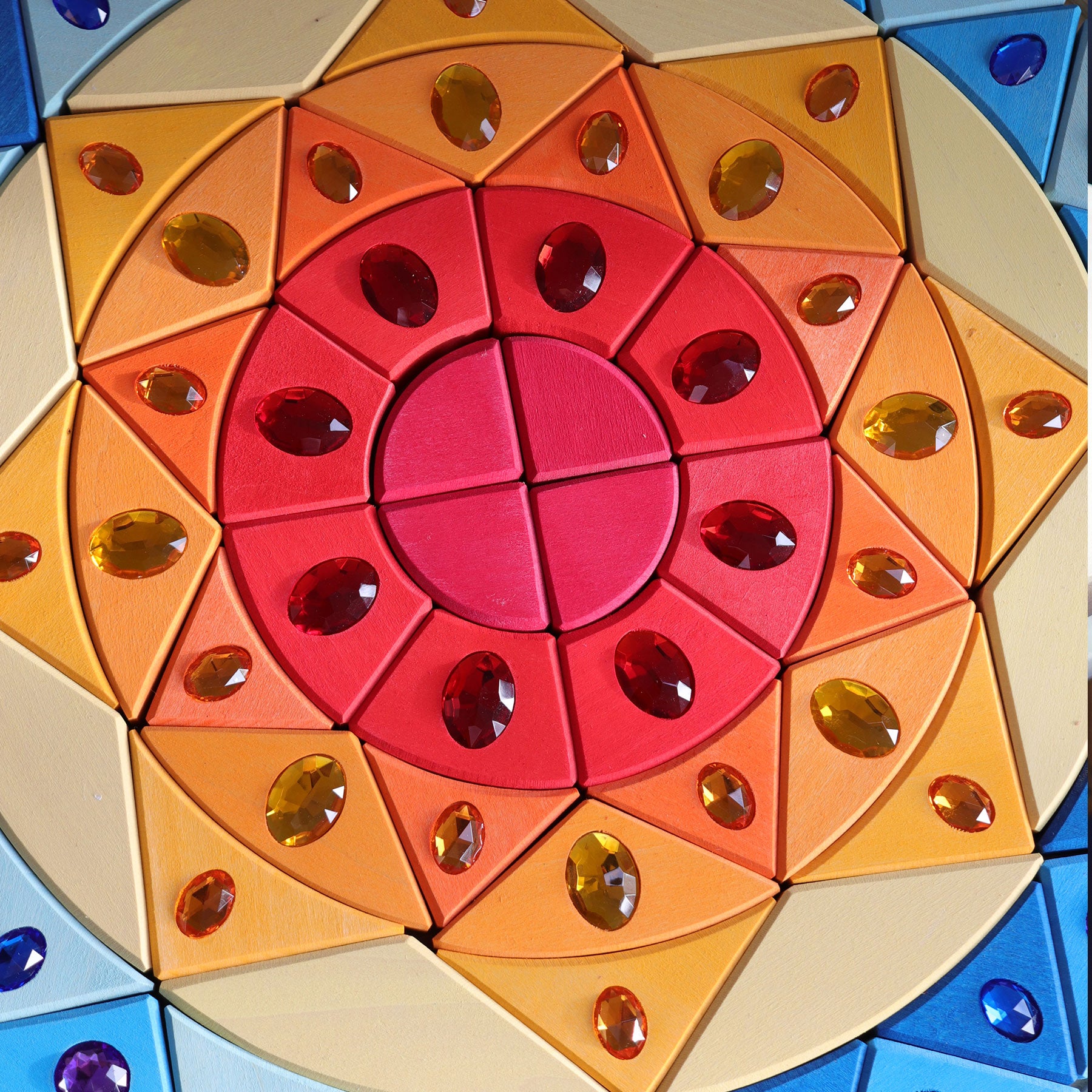 Glitzermandala Sonne
