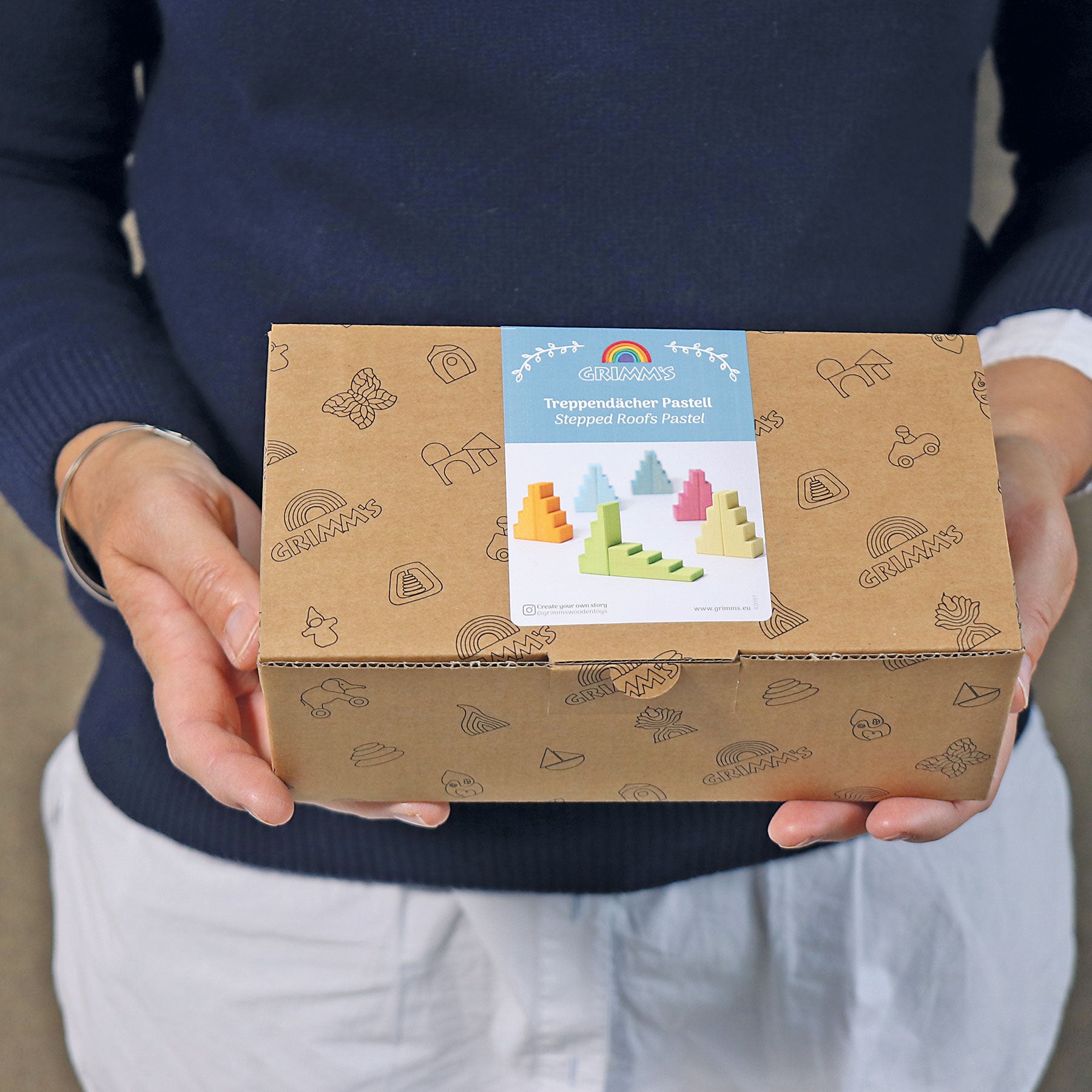 Treppendächer Pastell