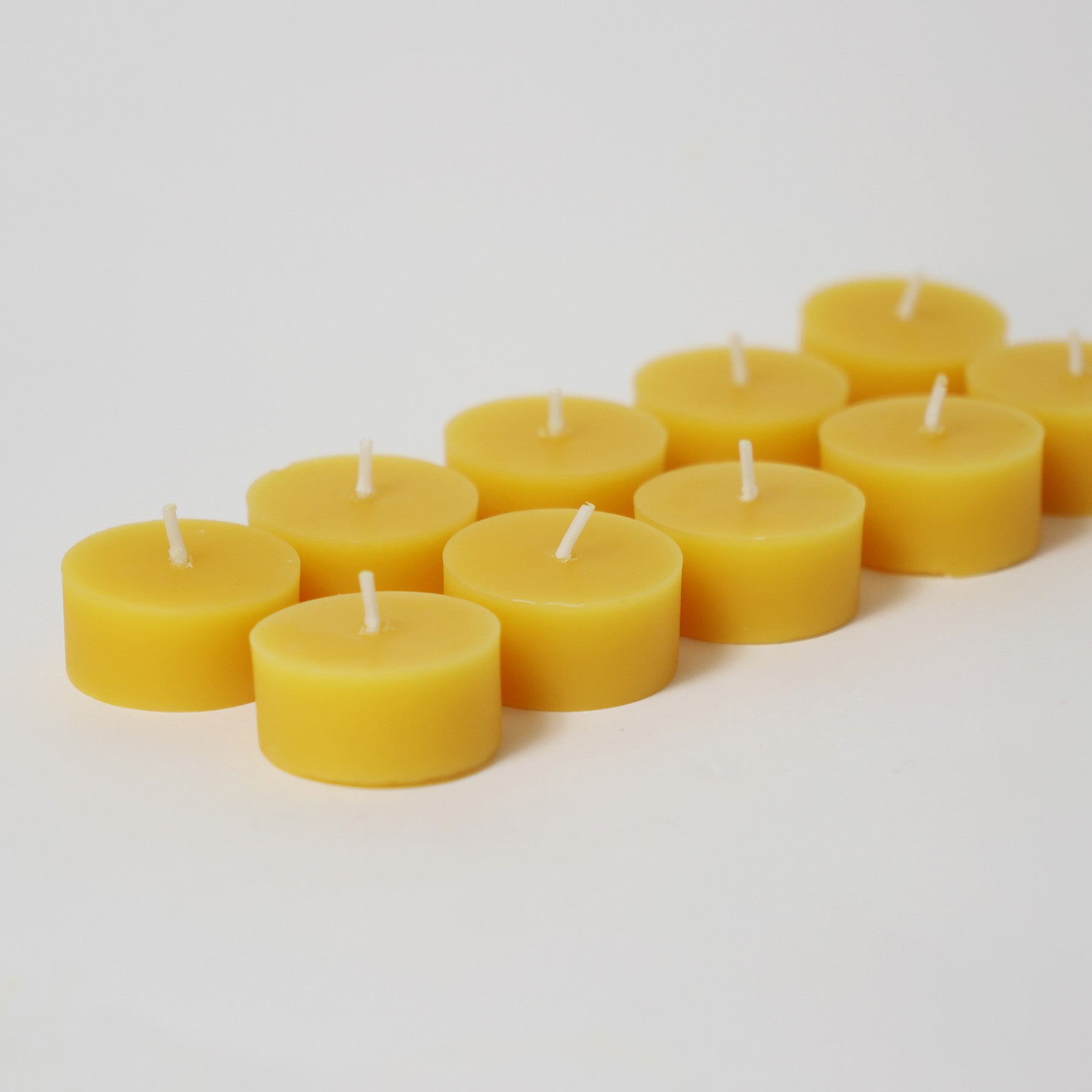 Tea lights (100% beeswax) pack of 10