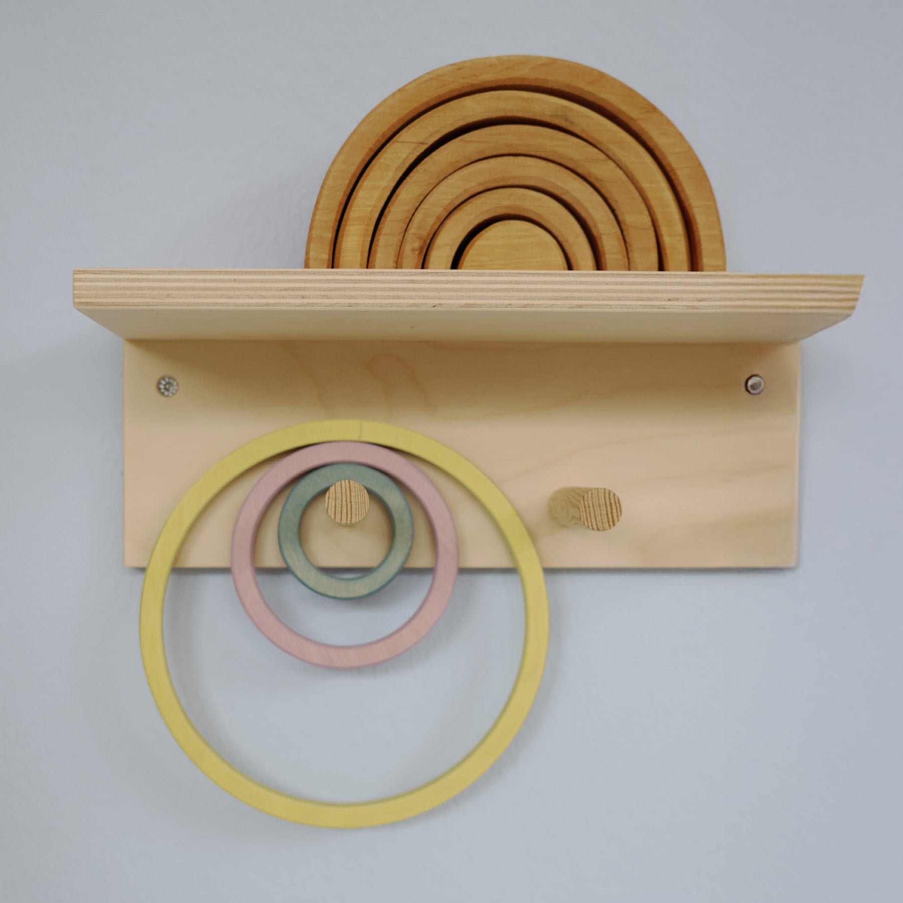 Konzentrische Kreise und Ringe Pastell