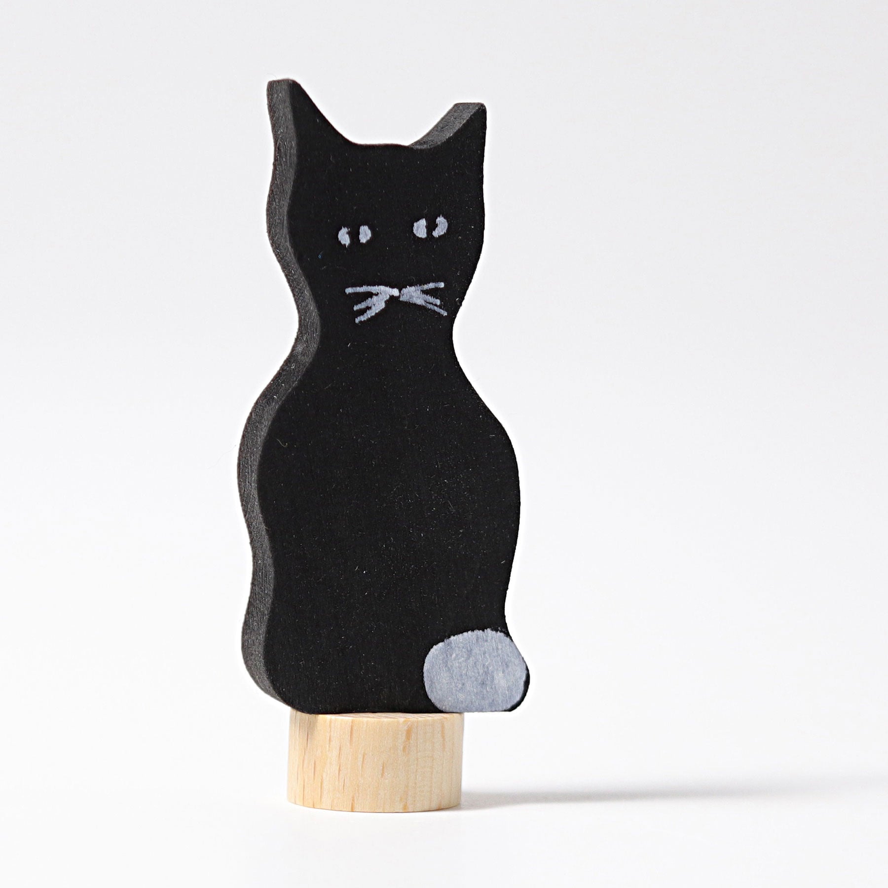 Steckfigur schwarze Katze