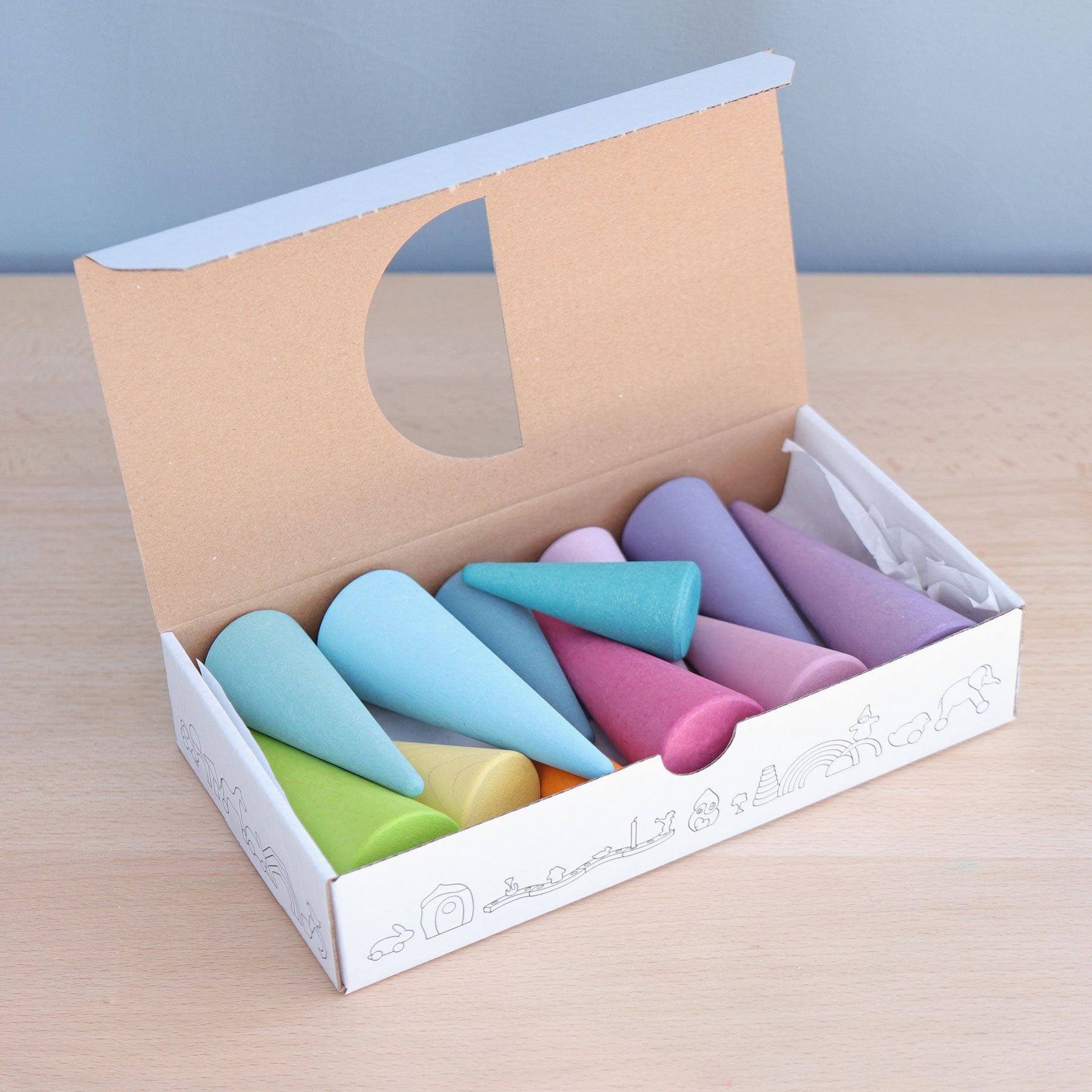 Pastell Regenbogenwald