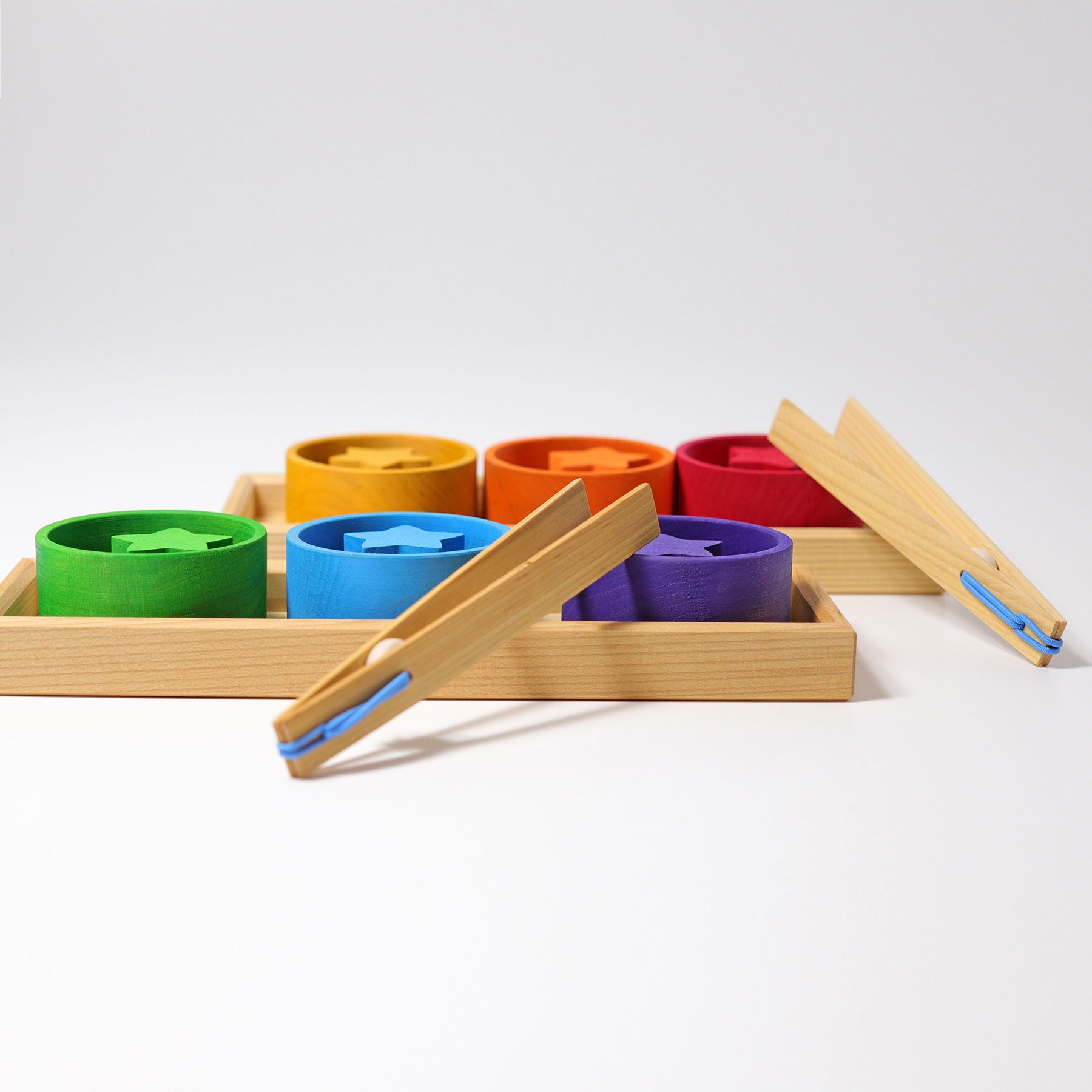 Sortierspiel Regenbogenschälchen