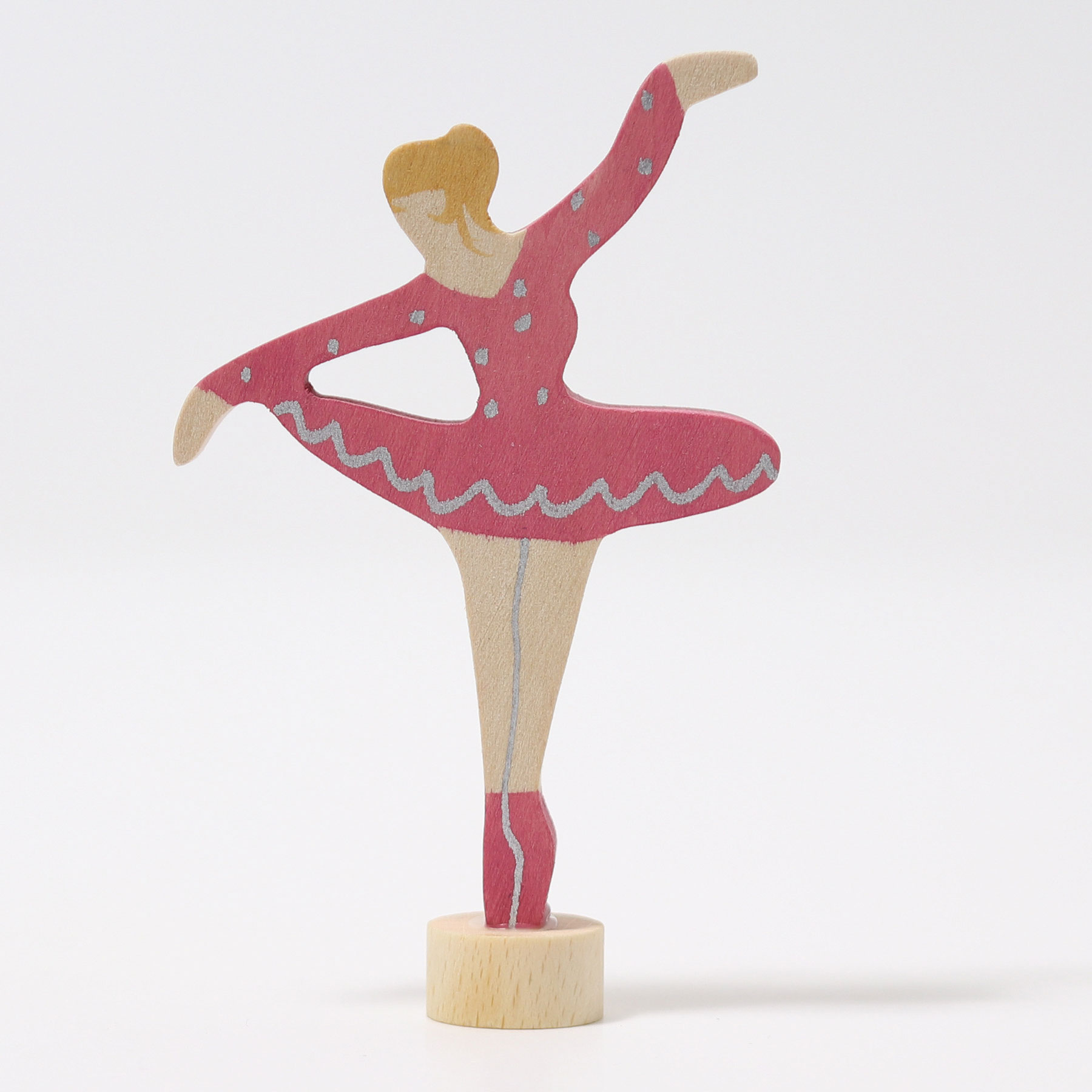 Steckfigur Ballerina Rubinrot