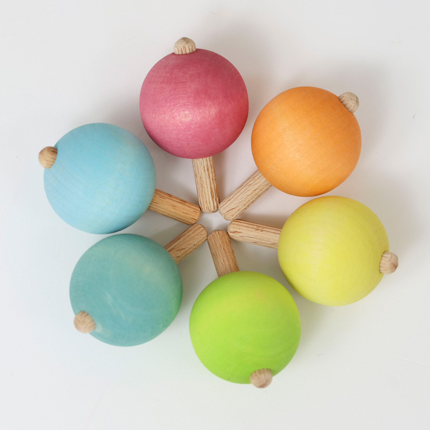 Pastel Spinning Tops VE 6 pcs.