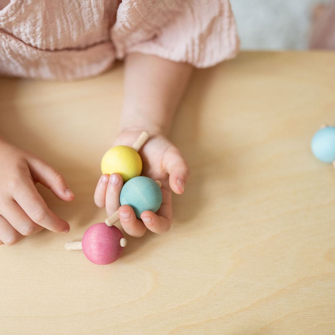Pastel Spinning Tops VE 6 pcs.