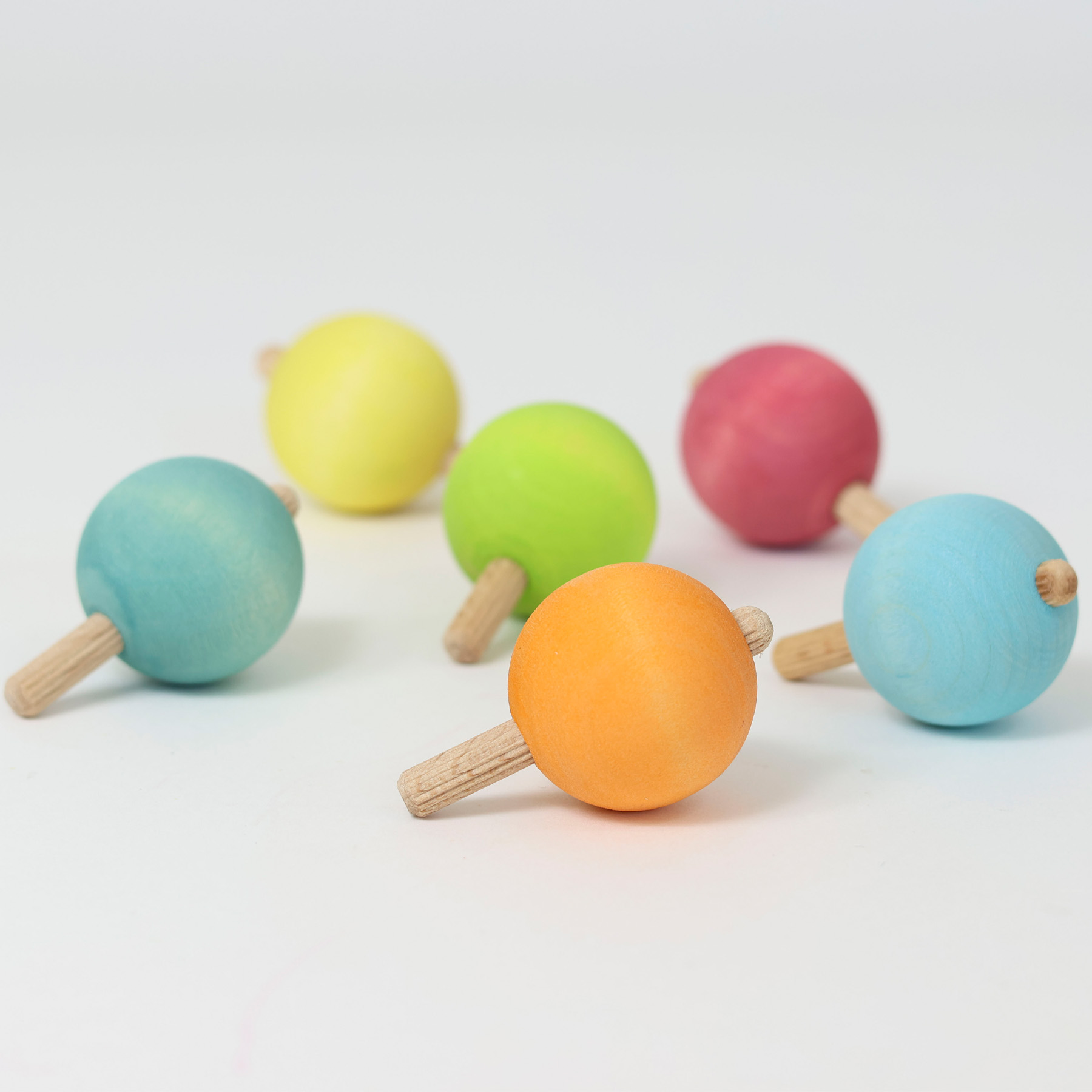 Pastel Spinning Tops VE 6 pcs.