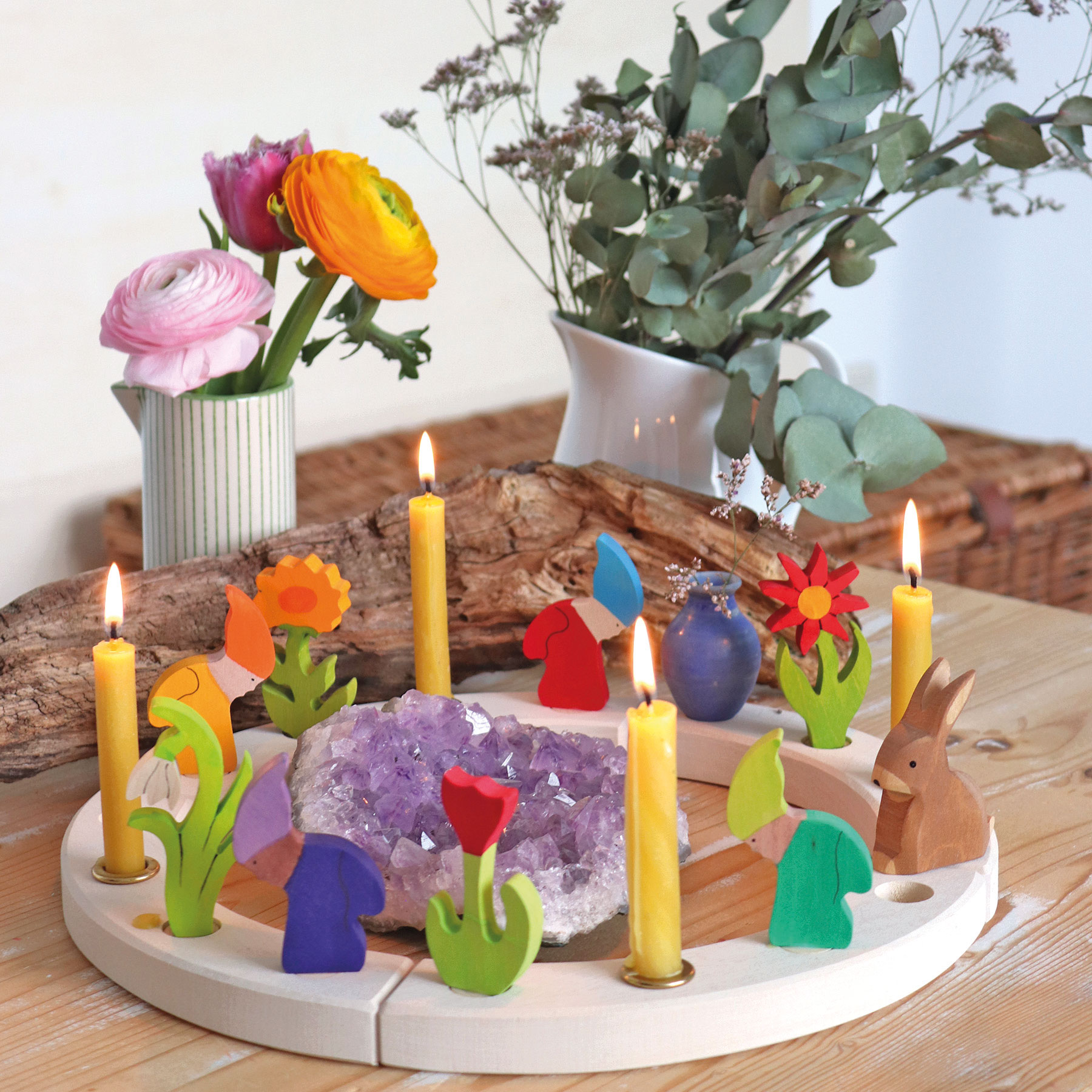 03640_03641_03641_03643_Zwerge Decorative Figure Spring Dwarf