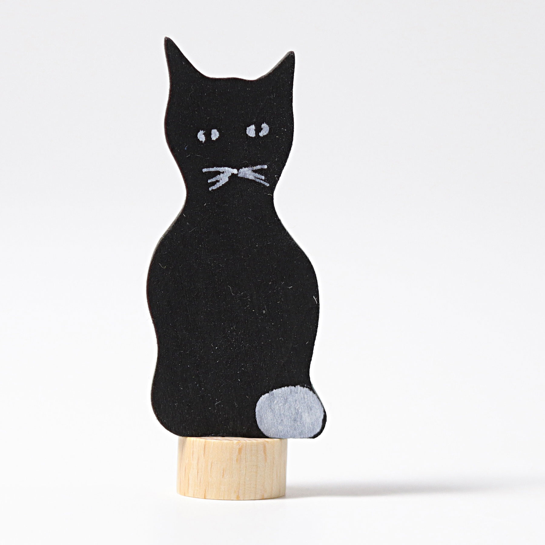Steckfigur schwarze Katze-1